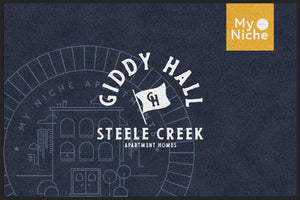 Giddy Hall Doormat-4x6 Navy