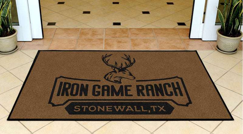 Iron Ranch Homestead 3 X 5 Rubber Backed Carpeted HD - The Personalized Doormats Company