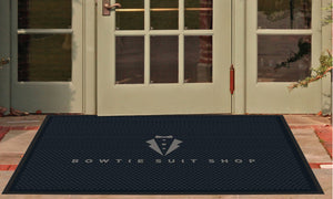 Bowtie Suit Shop 4 X 6 Rubber Scraper - The Personalized Doormats Company