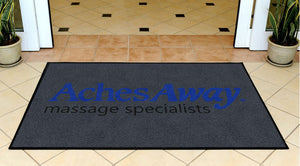 Aches Away Mat 3 X 5 Rubber Backed Carpeted HD - The Personalized Doormats Company