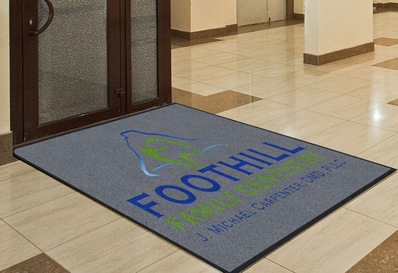 Dental Rug 4 X 6 Rubber Backed Carpeted HD - The Personalized Doormats Company