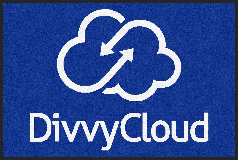 DivvyCloud Logo 3 x 4 Rubber Backed Carpeted HD - The Personalized Doormats Company