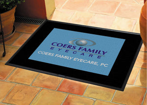 Coers Family Eyecare 2.5 X 3 Rubber Scraper - The Personalized Doormats Company