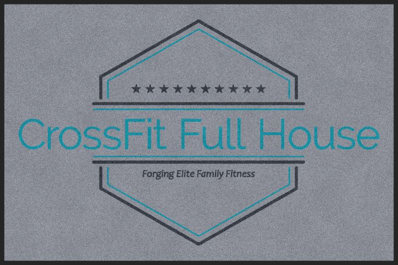 CrossFit Full House 4 X 6 Rubber Backed Carpeted HD - The Personalized Doormats Company