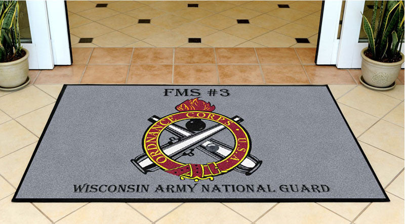 FMS #3 3 X 5 Rubber Backed Carpeted HD - The Personalized Doormats Company