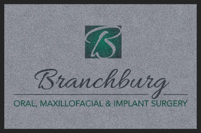 Branchburg Oral Surgery 2 X 3 Rubber Backed Carpeted HD - The Personalized Doormats Company