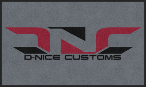 D-Nice Customs 3 X 5 Rubber Backed Carpeted HD - The Personalized Doormats Company