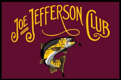 Joe Jefferson Club Brown Trout 4 x 6 Luxury Berber Inlay - The Personalized Doormats Company