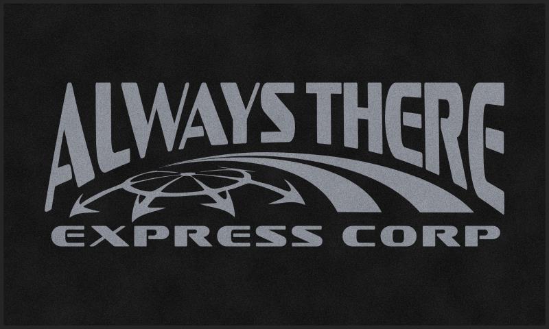 Always There Express § 6 X 10 Rubber Backed Carpeted HD - The Personalized Doormats Company