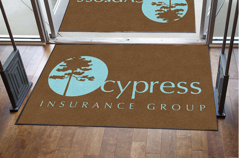 Cypress Front Door Rug 4 X 6 Rubber Backed Carpeted HD - The Personalized Doormats Company