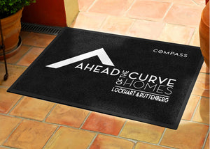 Ahead of the Curve Homes 2 X 3 Rubber Backed Carpeted HD - The Personalized Doormats Company