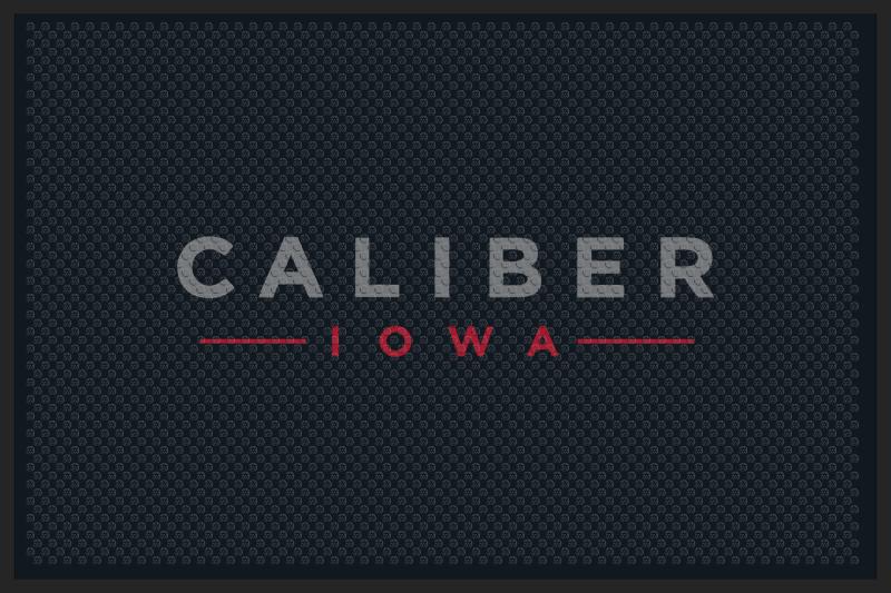 Caliber - IOWA 4 X 6 Rubber Scraper - The Personalized Doormats Company