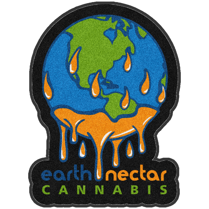 Earth Nectar § 4 X 4 Rubber Backed Carpeted HD Custom Shape - The Personalized Doormats Company