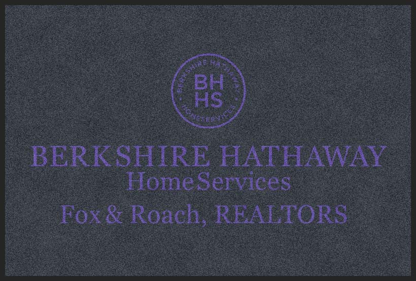 Berkshire Hathaway 2 X 3 Rubber Backed Carpeted HD - The Personalized Doormats Company