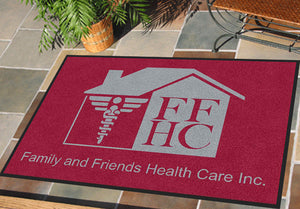 Family and Friends Health Care Inc. 2 X 3 Rubber Backed Carpeted HD - The Personalized Doormats Company