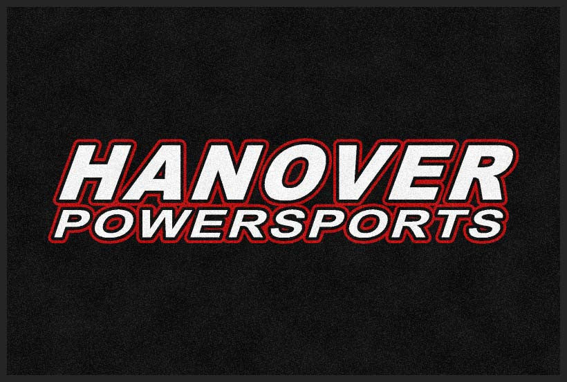 Hanover Powersports 4 X 6 Rubber Backed Carpeted - The Personalized Doormats Company