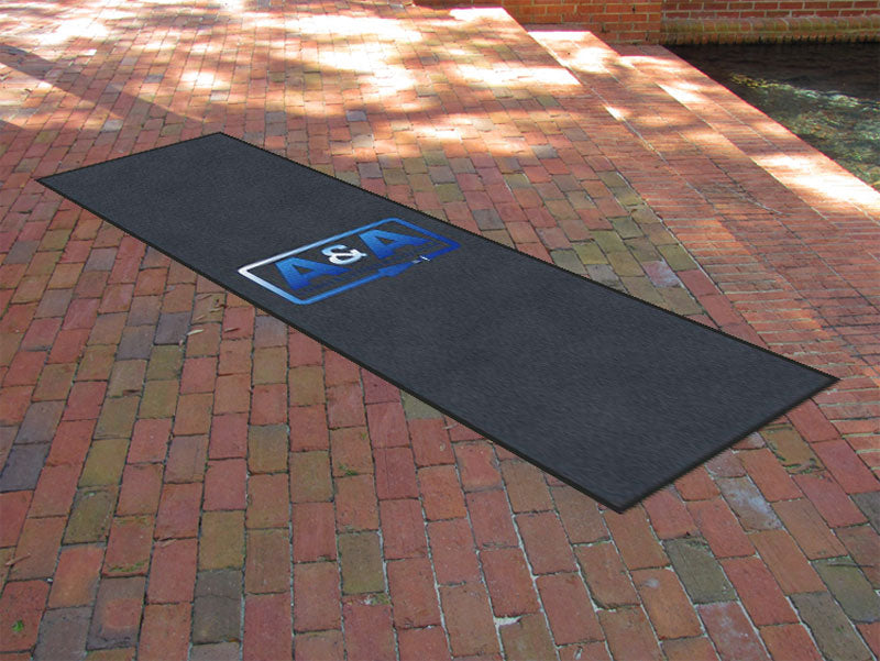 A&A Construction and Utilities, Inc 3 X 10 Rubber Backed Carpeted HD - The Personalized Doormats Company