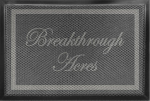 Breakthrough Acres Front Door 5 X 8 Luxury Berber Inlay - The Personalized Doormats Company