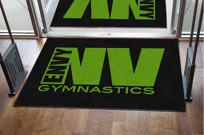 eNVy Gymnastics 4 X 6 Rubber Backed Carpeted HD - The Personalized Doormats Company
