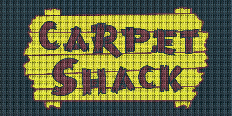 CARPET SHACK 4 X 8 Waterhog Inlay - The Personalized Doormats Company