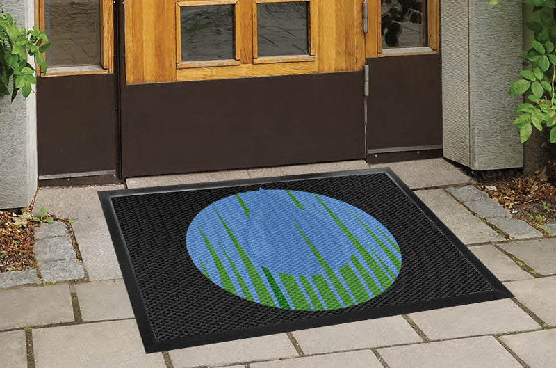 4x3 outdoor rug 3 X 4 Luxury Berber Inlay - The Personalized Doormats Company