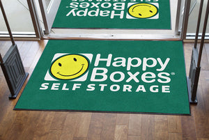 Happy Boxes Self Storage 4 X 6 Rubber Backed Carpeted HD - The Personalized Doormats Company