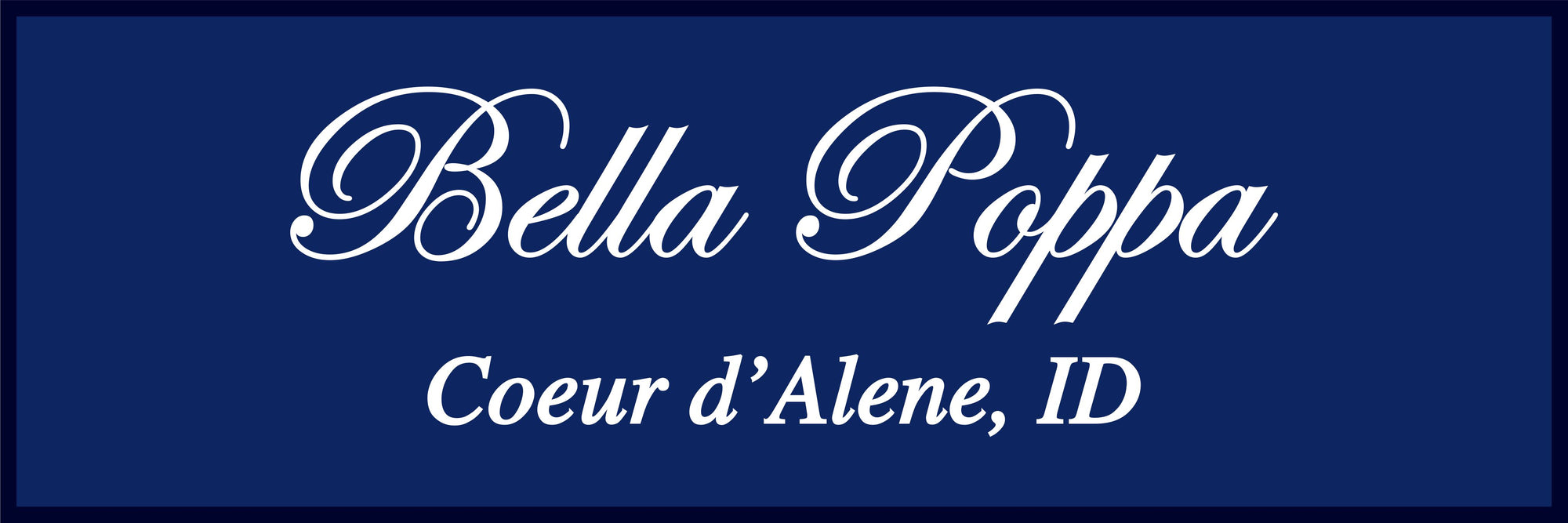Bella Poppa 4 X 12 Luxury Berber Inlay - The Personalized Doormats Company