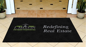 J. Melvin Door Matt 3 X 5 Rubber Backed Carpeted HD - The Personalized Doormats Company