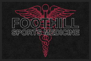 Foothill College 2 X 3 Rubber Backed Carpeted HD - The Personalized Doormats Company