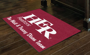 HER Realtors-The Matt & Tracey Dixon 3 X 4 Rubber Backed Carpeted HD - The Personalized Doormats Company