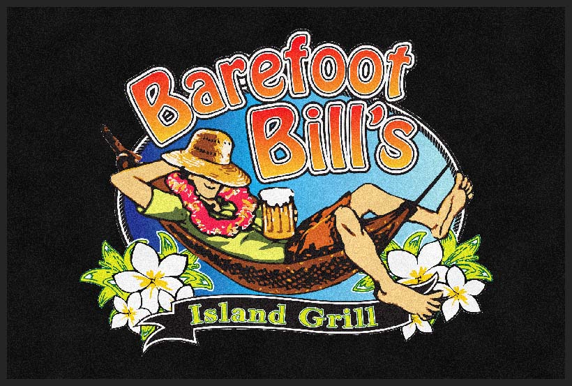 Barefoot Bill's 4 X 6 Rubber Backed Carpeted HD - The Personalized Doormats Company