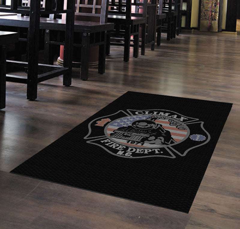 Climax Fire Department 3 x 5 Floor Impression - The Personalized Doormats Company