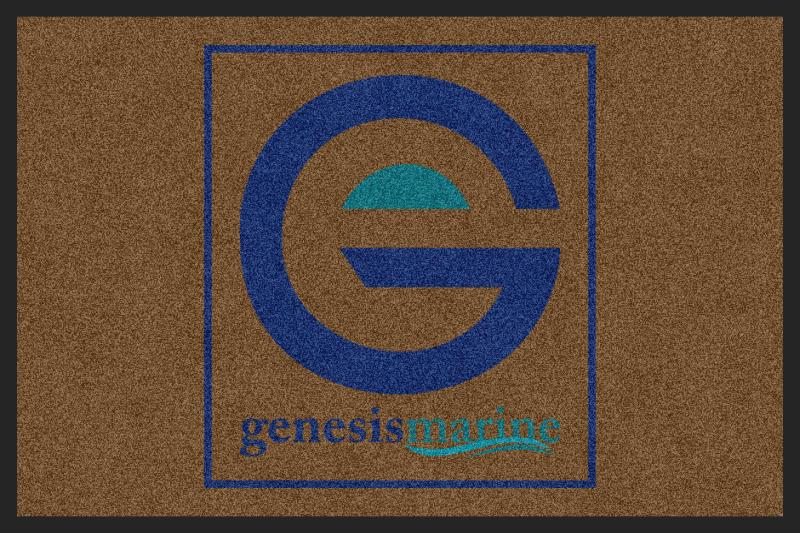 Genesis Marine § 3 X 5 Rubber Backed Carpeted HD - The Personalized Doormats Company