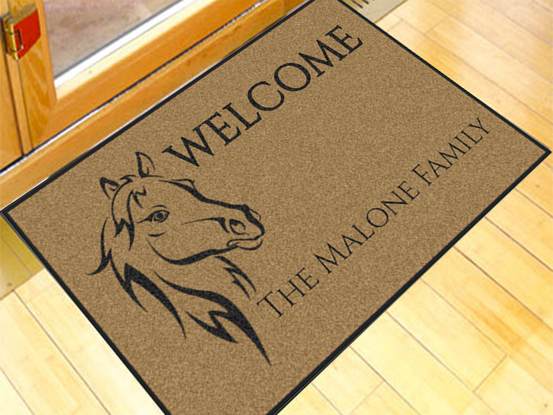 Horse Head Write Your Own 2' x 3' Doormat Write Your Own - The Personalized Doormats Company